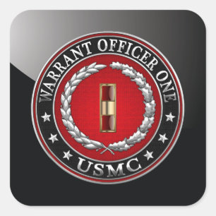 U.S. Marinesoldaten: Stabsfeldwebel einer (USMC Quadratischer Aufkleber