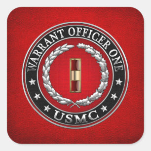 U.S. Marinesoldaten: Stabsfeldwebel einer (USMC Quadratischer Aufkleber