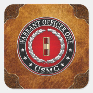 U.S. Marinesoldaten: Stabsfeldwebel einer (USMC Quadratischer Aufkleber