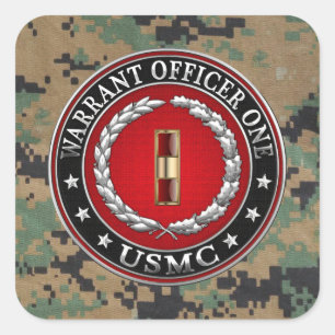 U.S. Marinesoldaten: Stabsfeldwebel einer (USMC Quadratischer Aufkleber