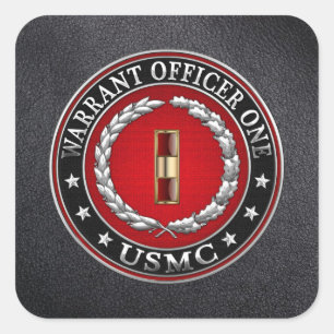 U.S. Marinesoldaten: Stabsfeldwebel einer (USMC Quadratischer Aufkleber