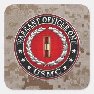 U.S. Marinesoldaten: Stabsfeldwebel einer (USMC Quadratischer Aufkleber