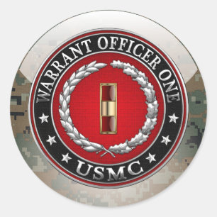 U.S. Marinesoldaten: Stabsfeldwebel einer (USMC Runder Aufkleber