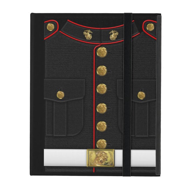 U.S. Marinesoldaten: Usmc-formale Uniform [3D] Etui Fürs iPad (Vorderseite Geschlossen)