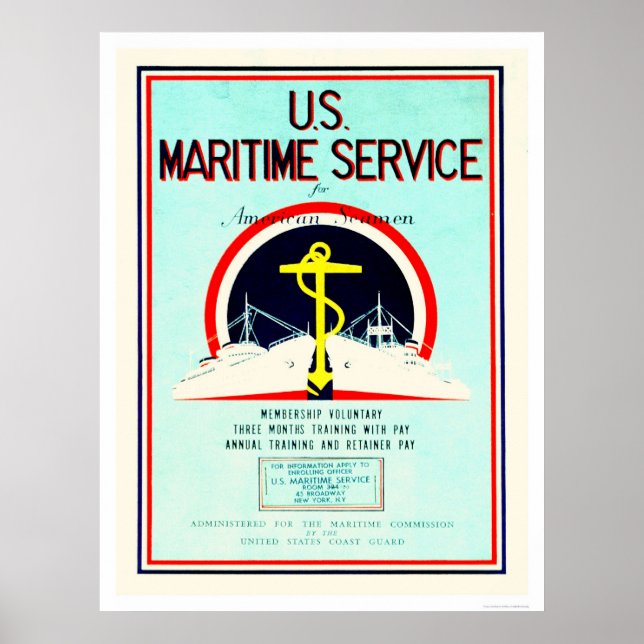 U.S. Maritime Service (US02055) Poster (Vorne)