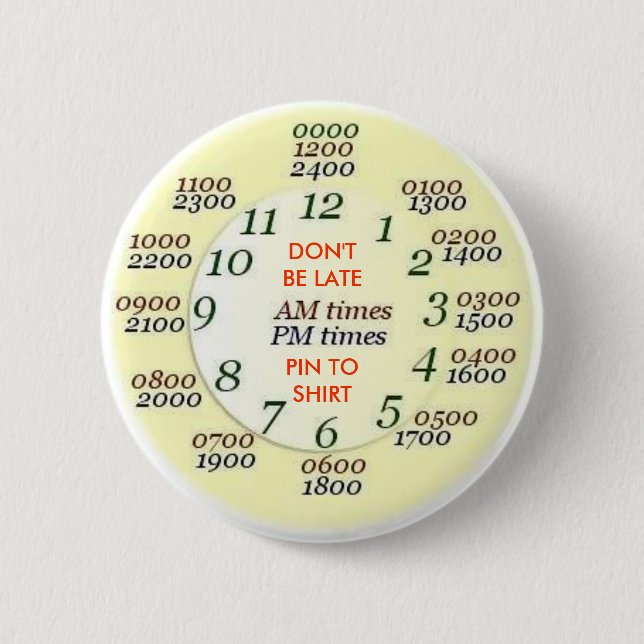 U.S. MILITÄR - Zeit Button (Vorderseite)