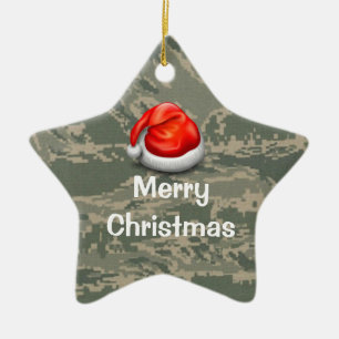 U.S. MilitärCamouflage-Stern-frohe Keramikornament
