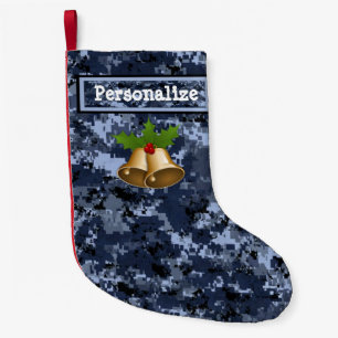 U.S. Military Blue Camouflage Weihnachts-Strumpf m Kleiner Weihnachtsstrumpf