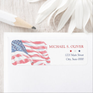 U.S. Military Retirement Patriotic American Flag