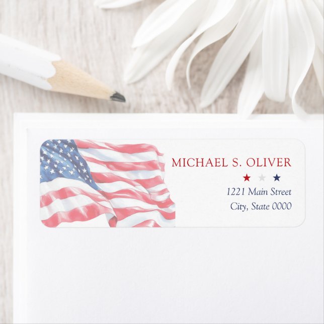 U.S. Military Retirement Patriotic American Flag (Insitu)