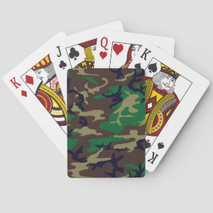U.S. Military Woodland Camouflage Spielkarten