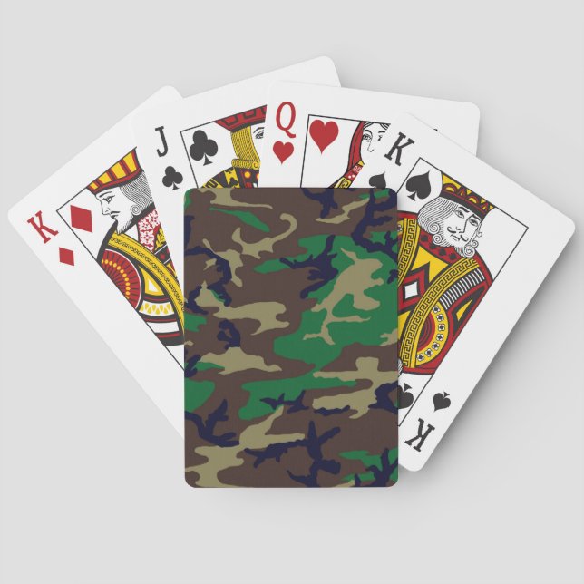 U.S. Military Woodland Camouflage Spielkarten (Rückseite)