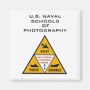 U.S. Naval Schools of Fotografy (Color) Magnet