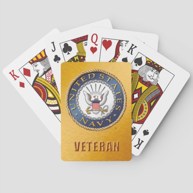 U.S. Navy Veteran Bicycle Playing Cards Spielkarten (Rückseite)