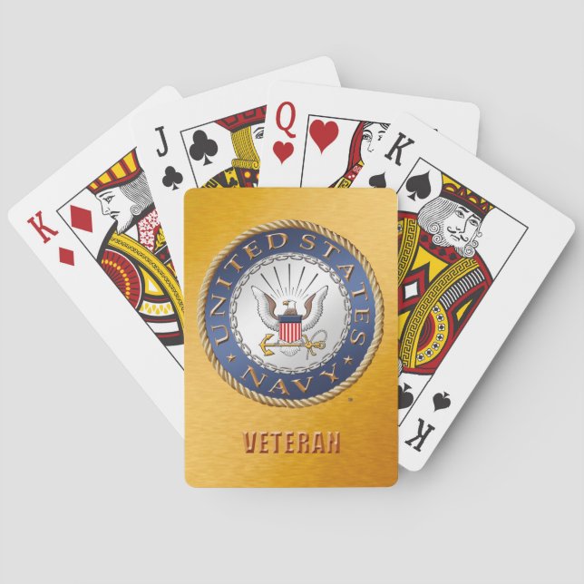 U.S. Navy Veteran Bicycle® Poker Playing Cards Spielkarten (Rückseite)