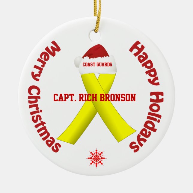 U.S. Ornement de Noël des gardes côtières (Devant)