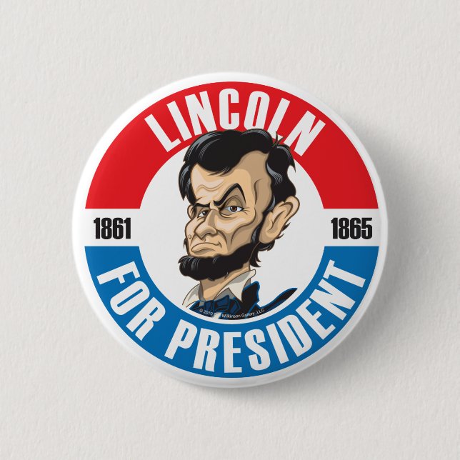 U.S. Präsidenten Campaign Button: #16 Lincoln Button (Vorderseite)