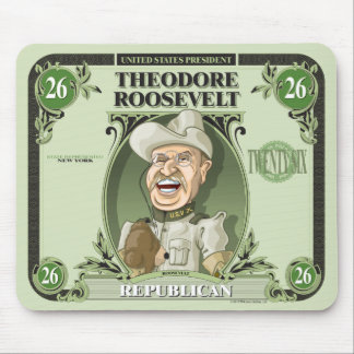 U.S. Präsidenten Mousepad: #26 Theodore Roosevelt Mousepad