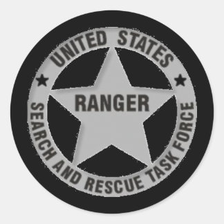 U.S. Ranger Search and Rescue Task Force Runder Aufkleber