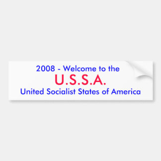 U.S.S.A., 2008 - Willkommen zu, vereinigtes Autoaufkleber