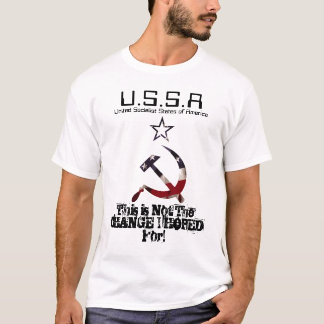 U.S.S.A, vereinigte sozialistische Staaten von T-Shirt (Vorderseite)