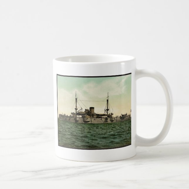 U.S.S. "Texas" klassisches Photochrom Kaffeetasse (Rechts)
