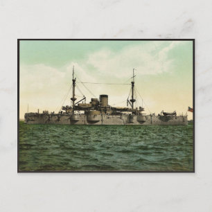 U.S.S. "Texas" klassisches Photochrom Postkarte