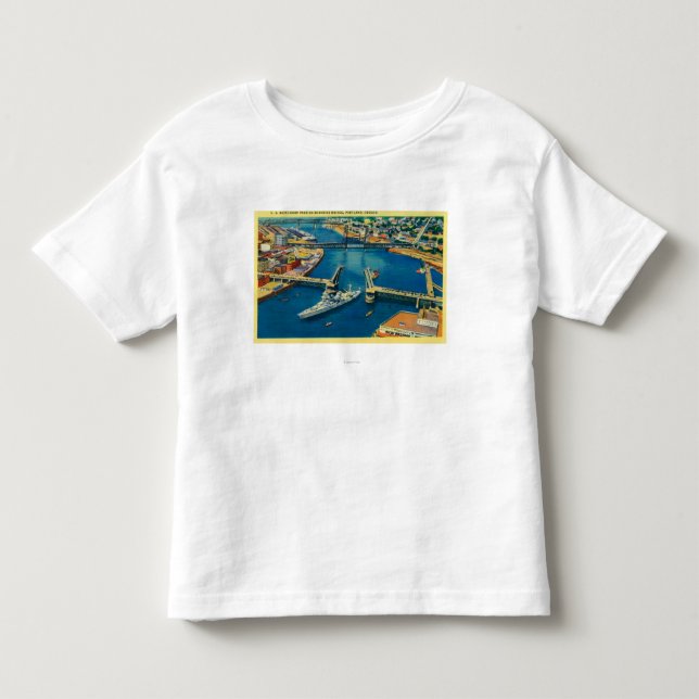 U.S. Schlachtschiff, das durch Portland Kleinkind T-shirt (Vorderseite)