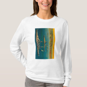 U.S. Schlachtschiffe verankert in Long Beach T-Shirt