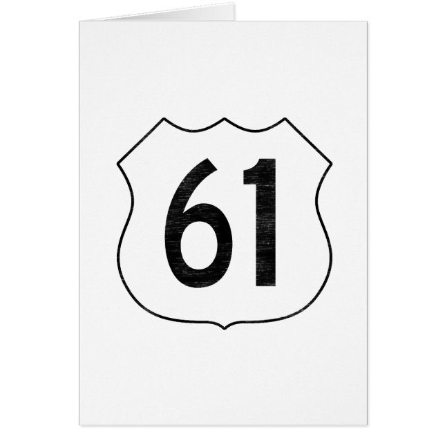 U.S. Signe d'itinéraire de la route 61 (Devant)