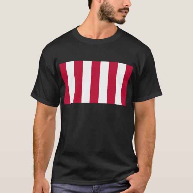 U.S. Söhne der vertikalen Streifen-Flagge der T-Shirt (Vorderseite)