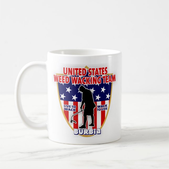 U.S. Unkraut-Wacking Team-Tasse Kaffeetasse (Links)
