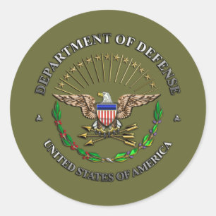 U.S. Verteidigungsministerium Runder Aufkleber