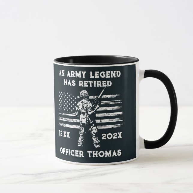 U.S. VETERAN Geschenk personalisiert Legend ist in Tasse (Rechts)