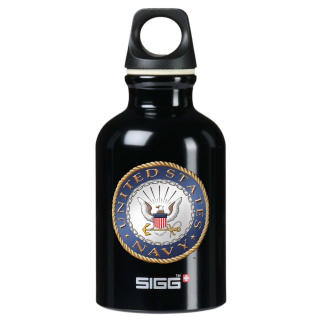 U.S. Wasser-Flasche der Marine-SIGG Aluminiumwasserflasche (Vorderseite)