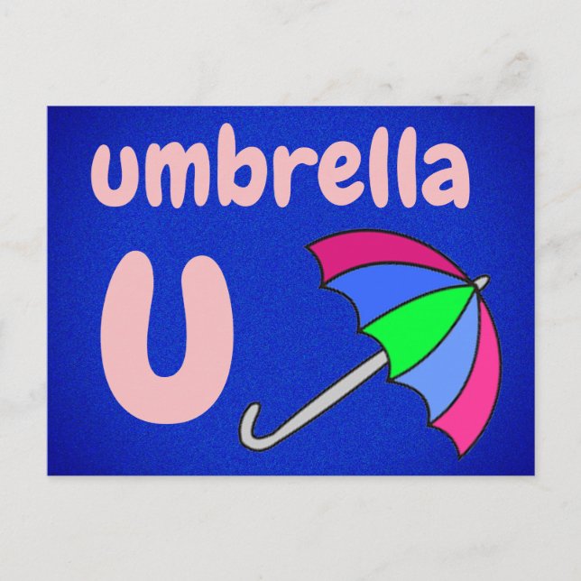 u - Schirmblitzkarte Postkarte (Vorderseite)