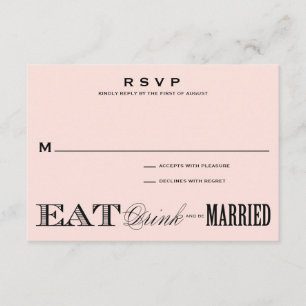 U. SEIEN Sie VERHEIRATETES   UAWG 3,5 x 5 RSVP Karte