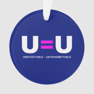 U=U HIV Nicht-Nachweisbar Gleich Nicht-Übertragbar Ornament