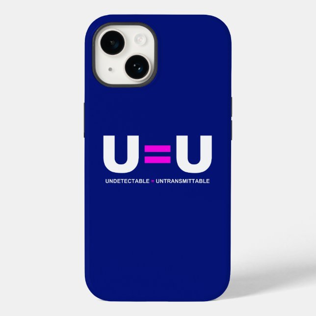 U=U HIV Nicht nachweisbare Gleichheit unübertragba Case-Mate iPhone 14 Hülle (Rückseite)