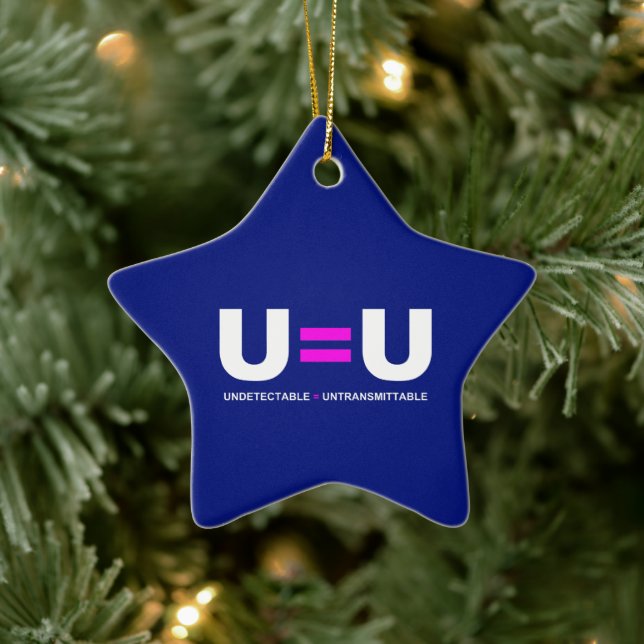 U=U HIV Nicht nachweisbare Gleichheit unübertragba Keramik Ornament (Baum)