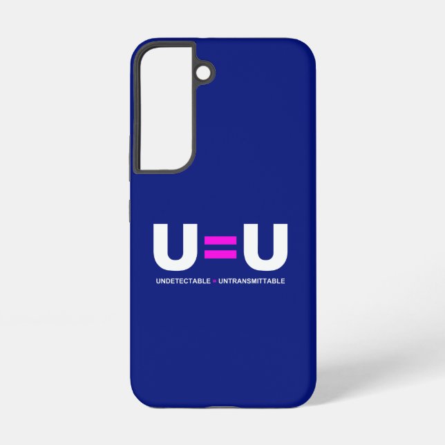 U=U HIV Nicht nachweisbare Gleichheit unübertragba Samsung Galaxy Hülle (Rückseite)