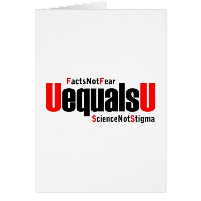 U = U - VIH indétectable - Science pas Stigmatisme (Devant)