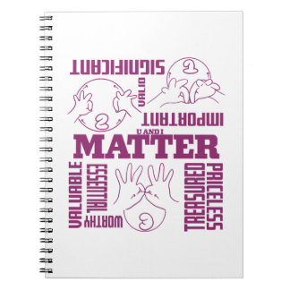 U und I Matter - ASL Empowerment Design Notizblock