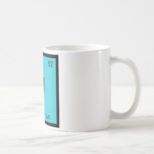 U - Unobtainium Chemie Periodensymbol Kaffeetasse