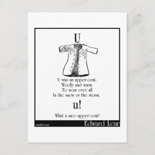 U war ein Obermantel Postkarte