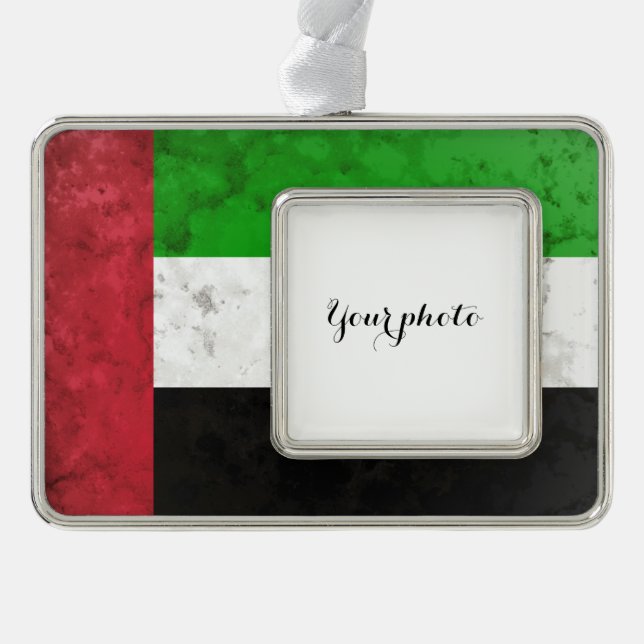 UA Emirates Rahmen-Ornament Silber (Vorderseite)