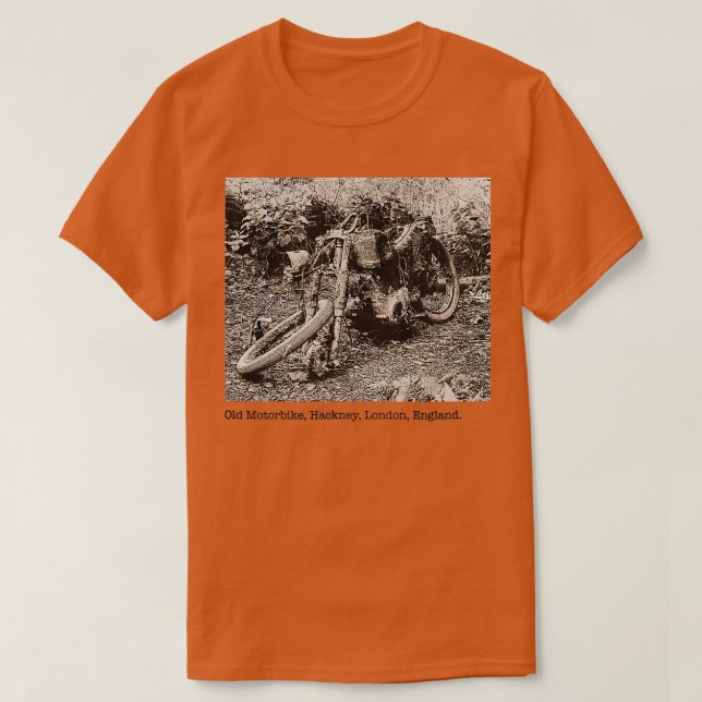 UA Mike row Old Motorbike Hackney London England L T-Shirt (Design vorne)