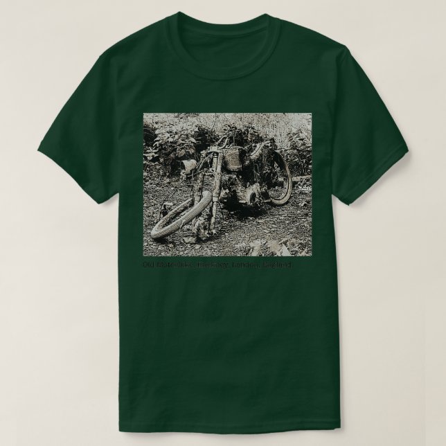 UA Mike row Old Motorbike Hackney London England L T-Shirt (Design vorne)