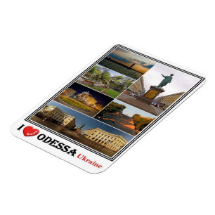 UA Ukraine - Odessa - I Liebe Mosaik - Magnet