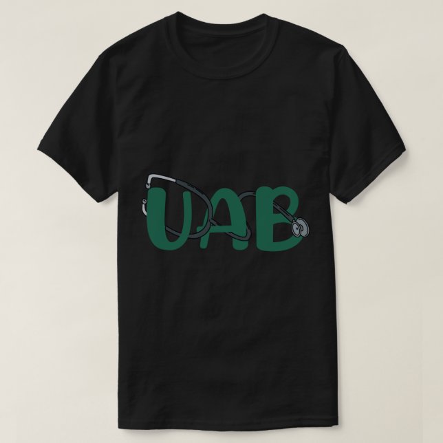UAB Medizinischer Aufkleber T-Shirt (Design vorne)